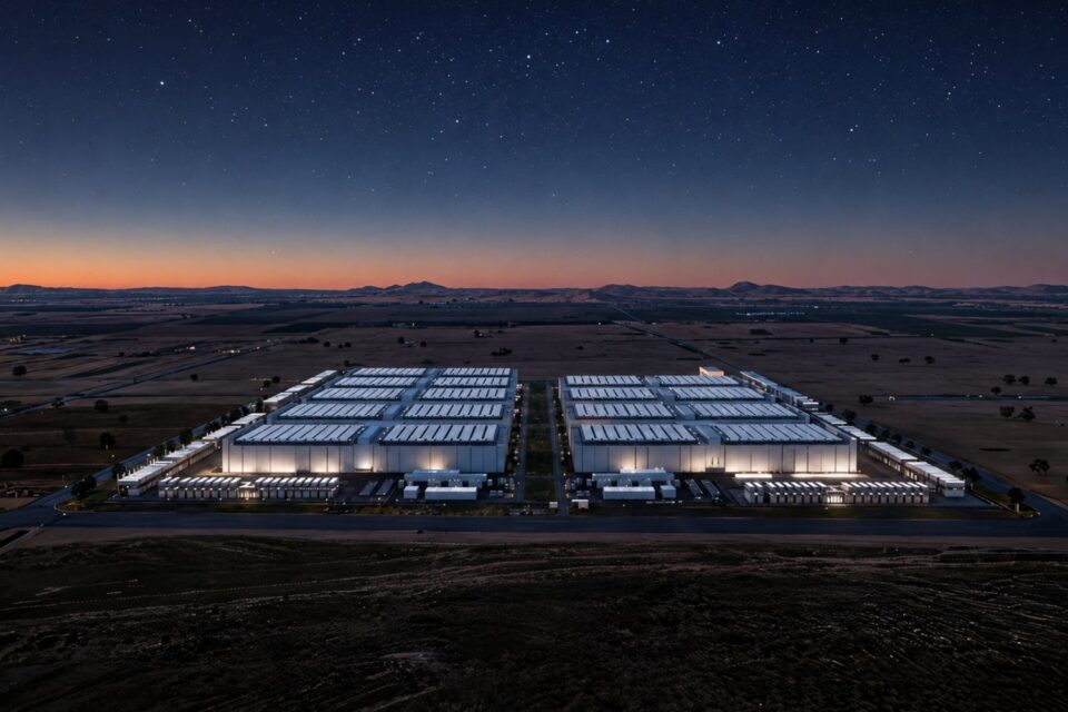 El Galaxy Campus de Envision, un gigantesco centro de datos y supercomputación para inteligencia artificial ubicado en Ulanqab, Mongolia Interior, China.